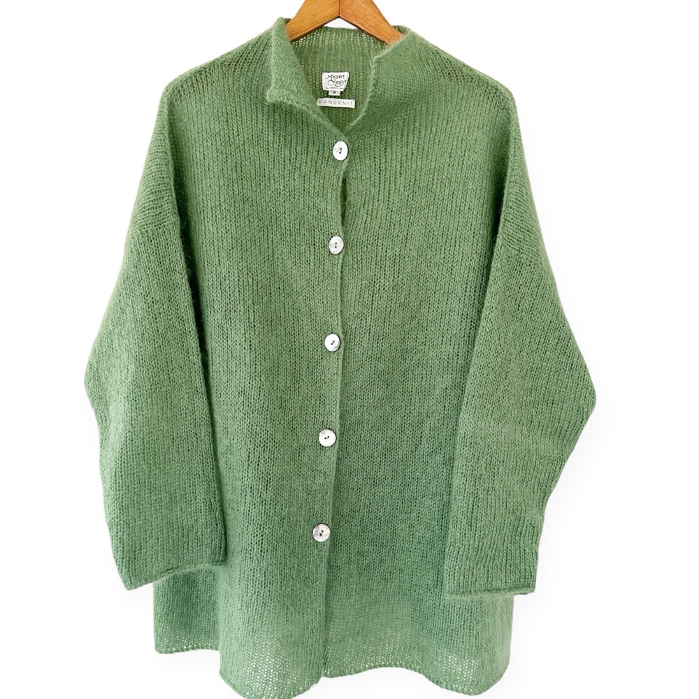 Margaret O’Leary • Kid Mohair Handknit Cardigan